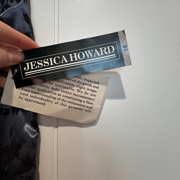 *RARE* NWT Vintage 90s Y2K satin embroidered sheath dress (size 14) - Picture 5 of 5